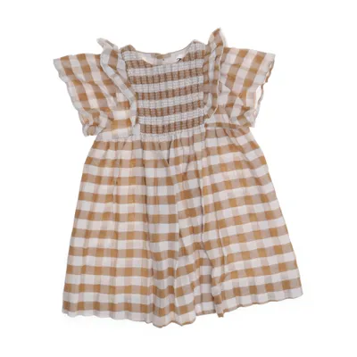 Klänning (Beige, Flerfärgad) från Zara