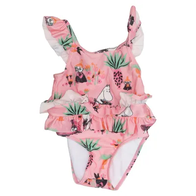 Maillot de bain une pièce (Rose, Multicolore) de Moomin by Martinex Élasthane, Polyester