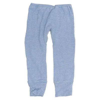 Pantalon de pyjama (Bleu, Blanc) de Hessnatur Soie, Laine