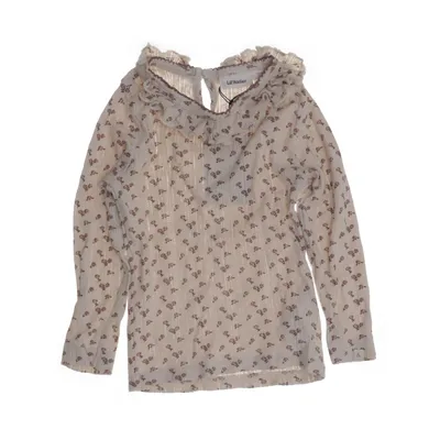Långärmad t-shirt (Beige, Flerfärgad) från Lil' Atelier Ekologisk bomull