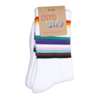Socks (White, Multicolored) from Otto Cotton, Elastane, Polyamide