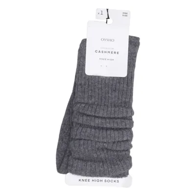 Knee socks (Gray) from Oysho Cashmere, Wool