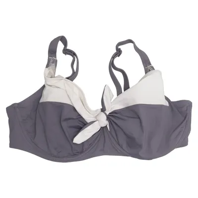 Bikini top (Grå, Hvid) fra Saltabad Elastan, Polyamid