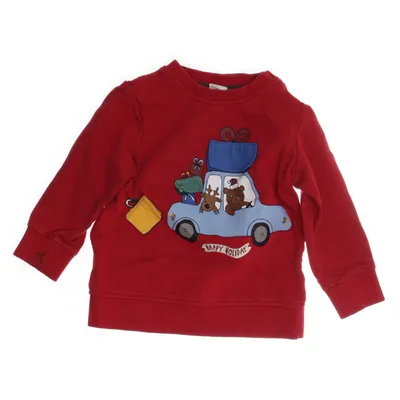 Collegetröja (Röd, Flerfärgad) från H&M Baby Bomull, Viskos, Elastan