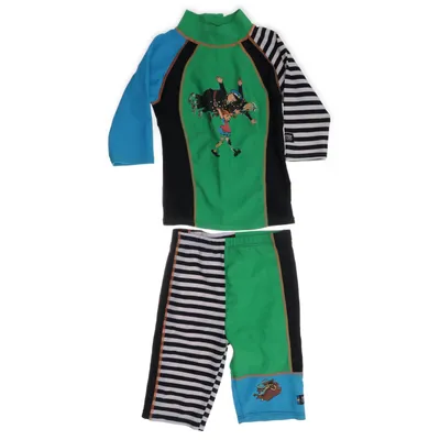 UV-kläder (Grön, Blå, Svart, Vit, Flerfärgad) från Swimpy x Pippi Elastan, Polyamid