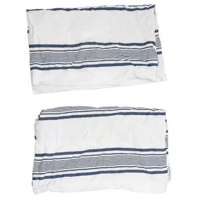 Taie d'oreiller (Blanc, Bleu) de Newport Coton