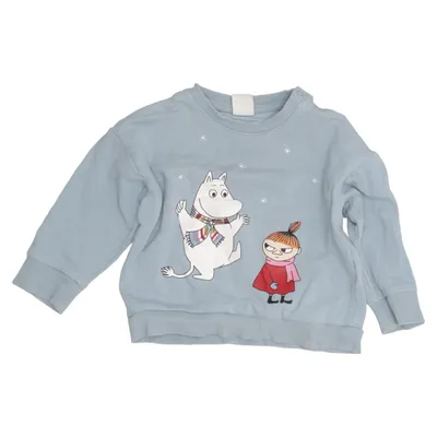 Sweatshirt (Blå) fra Moomin by Lindex Bomuld, Elastan