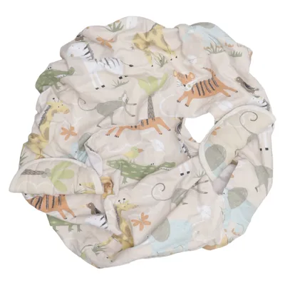Highchair cushion (Beige, Multicolored) from Strawberry