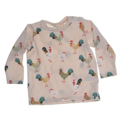 Långärmad t-shirt (Beige, Flerfärgad) från Lindex Baby Bomull, Elastan