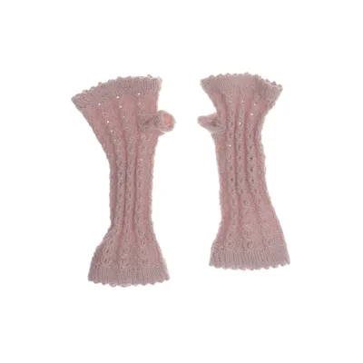 Vingerloze handschoenen (Roze)