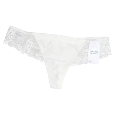 Stringtrusser (Hvid) fra Simone Perele Bomuld, Elastan, Polyamid, Polyester