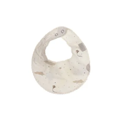 Dribble bib (Beige, Multicolored) from Camcam