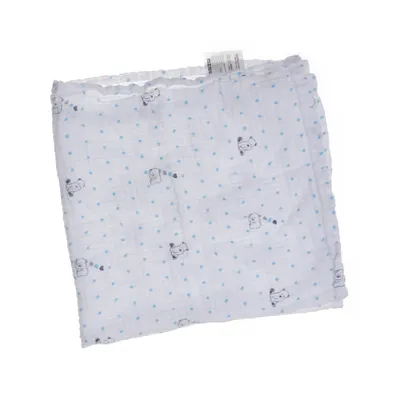 Baby blanket (White, Blue) from Lässig Cotton