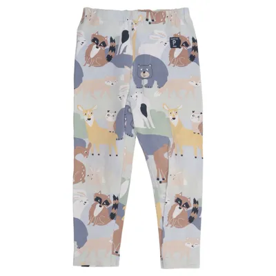 Legging (Bleu, Multicolore) de Polarn O. Pyret Élasthane, Coton biologique