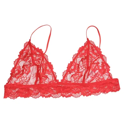 Bralette (Röd) från Gina Tricot Elastan, Polyamid