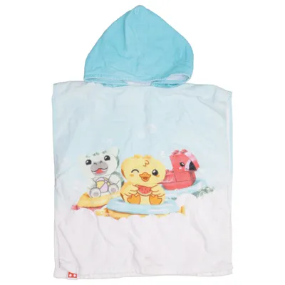 Bath cape (Blue, White, Multicolored) from Character World Cotton
