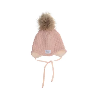 Bobble hat (Pink) from Gugguu Merino wool