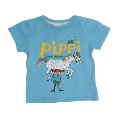 T-shirt (Blue, Multicolored) from Pippi Långstrump Cotton