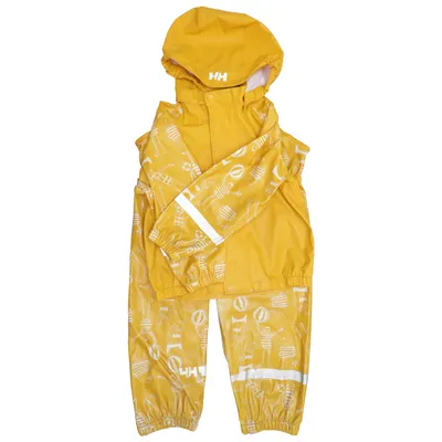 Rain jacket (Yellow, White) from Helly Hansen Polyester, Polyurethane