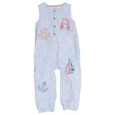 Sparkdräkt (Blå, Vit) från Baby Boden Bomull