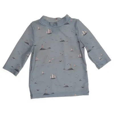 Badtröja (Blå, Flerfärgad) från Newbie by KappAhl Elastan, Polyester