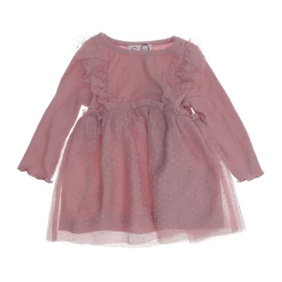 Klänning (Rosa) från Cubus Mini Elastan, Återvunnen bomull, Återvunnen polyester, Viskos