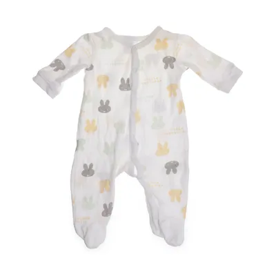 Sparkdräkt (Vit, Flerfärgad) från Nijntje Miffy Bomull