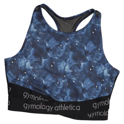 Sport-BH (Blau, Schwarz) von Gymology Athletica Elasthan, Polyester