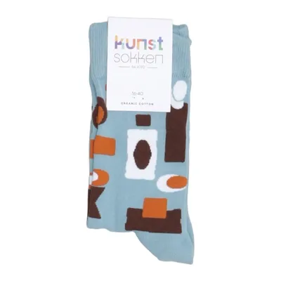Chaussettes (Bleu, Multicolore) de Kunst Sokken Coton biologique