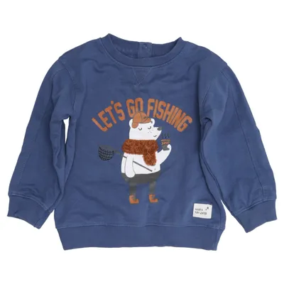 Sweatshirt (Bleu) de Tex Baby Coton, Polyester