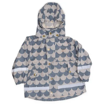Regnfrakke (Blå, Hvid) fra Petite Chérie Polyester