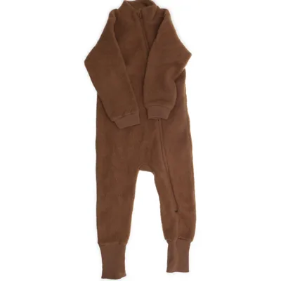 Overall (Bruin) van Mikk-line Merinowol, Polyester