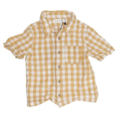 Korte mouwen shirt (Geel, Wit) van Minimarket Katoen