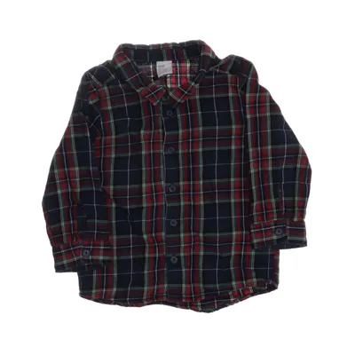 Flanellen overhemd (Blauw, Meerkleurig) van H&M Katoen