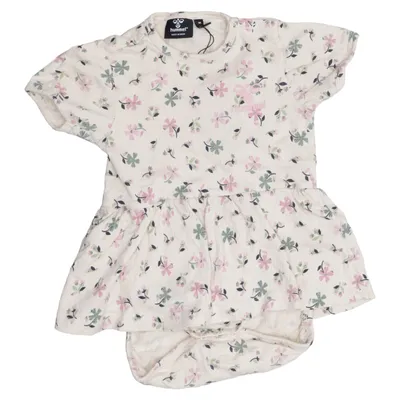 Romper (Wit, Roze, Groen) van Hummel Elastaan, Organisch katoen