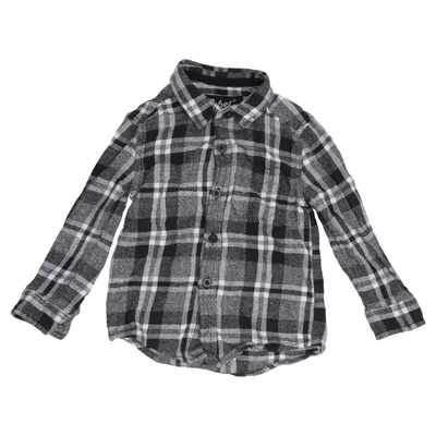 Flanellskjorta (Svart, Vit, Grå) från Rebel by Primark Bomull