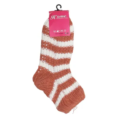 Knit socks (Brown, White) from Home