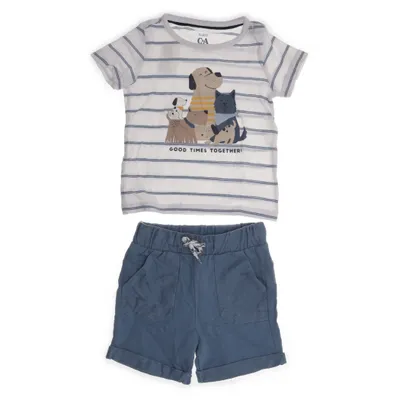 Set (Vit, Blå) från Baby C&A Bomull