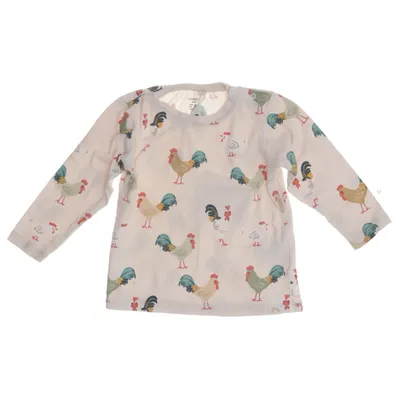 Long sleeve T-shirt (White, Multicolored) from Lindex Baby Cotton, Elastane