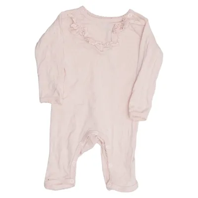 Barboteuse (Rose) de VRS Mini Basic Coton biologique
