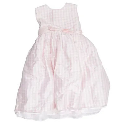 Jurk (Roze, Wit) van Perfectly Dressed Polyester, Zijde
