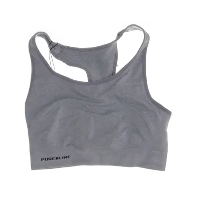 Sports bra (Gray) from Pure Lime Elastane, Polyamide, Polyester
