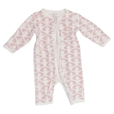 Rompers (Beige, Pink) from Fixoni Cotton, Elastane