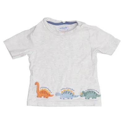 T-shirt (Dinosaur) van Jojo Maman Bébé Katoen, Elastaan