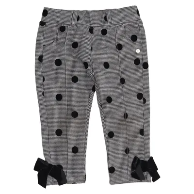 Bukser (Sort, Hvid) fra Lili Gaufrette Elastan, Polyester, Viscose