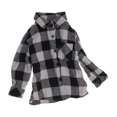 Flanellskjorta (Svart, Vit) från SALT Bomull