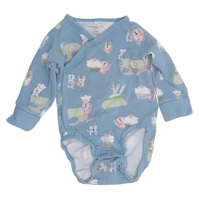 Body (Blue, Multicolored) from Polarn O. Pyret Elastane, Organic cotton
