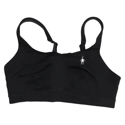 Sports bra (Black) from Smartwool Elastane, Merino wool, Polyamide, Polyester