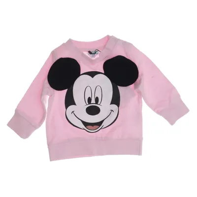 Collegetröja (Rosa, Svart, Vit) från Disney Baby Bomull