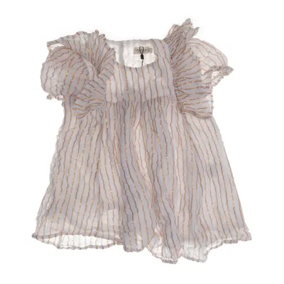 Robe (Blanc, Or) de MarMar Copenhagen Coton, Fibre métallique